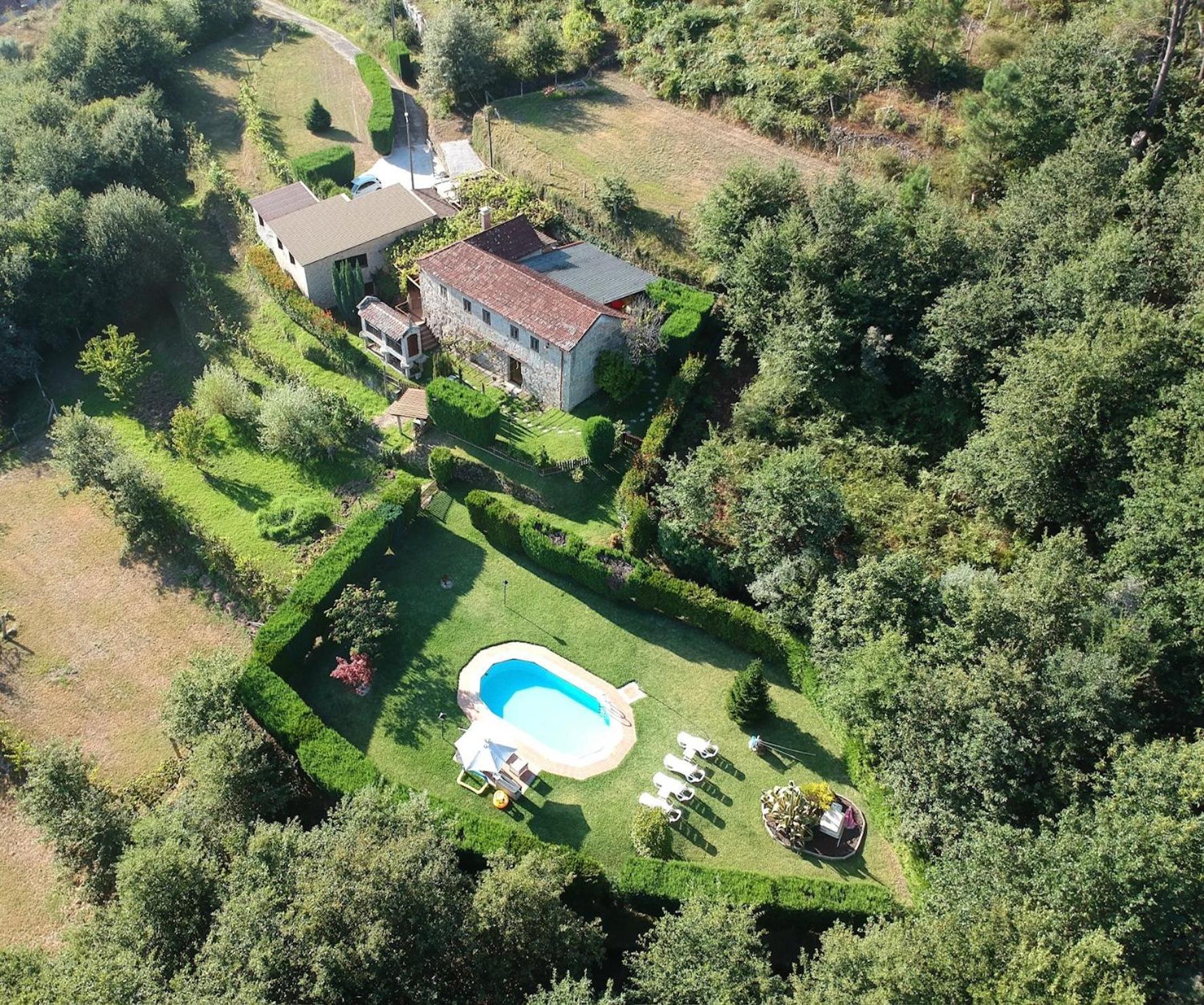 Casa Rural O Carballo Da Pedra La Caniza Exteriör bild