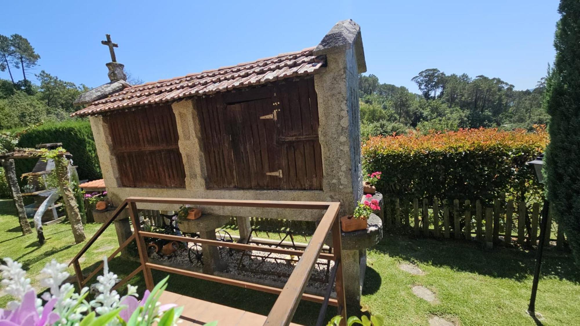 Casa Rural O Carballo Da Pedra La Caniza Exteriör bild